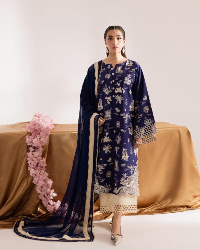 STUNNING 3-PIECE PARTY WEAR SUIT - Image 1