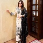 *"Elegance in every stitch: Embroidered 3-piece dress. Exquisite embroidery & sequin work."*