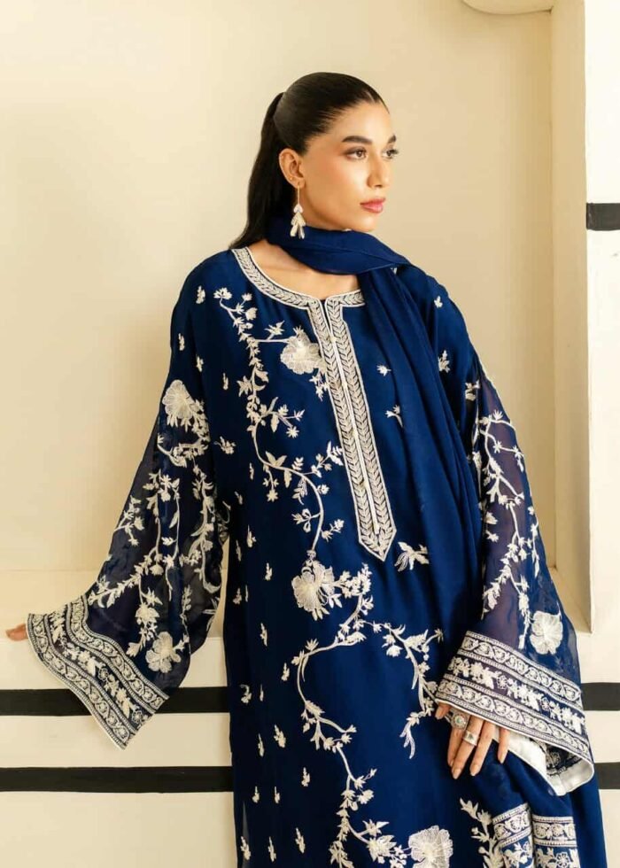 Elegant Navy Blue Ensemble - Image 1