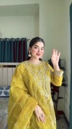 Premium Organza Three-Piece Set YLW