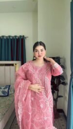 Premium Organza Three-Piece Set PNK