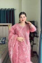 Premium Organza Three-Piece Set PNK