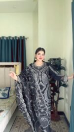 Premium Organza Three-Piece Set BLK - Image 2