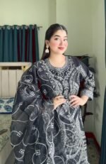 Premium Organza Three-Piece Set BLK