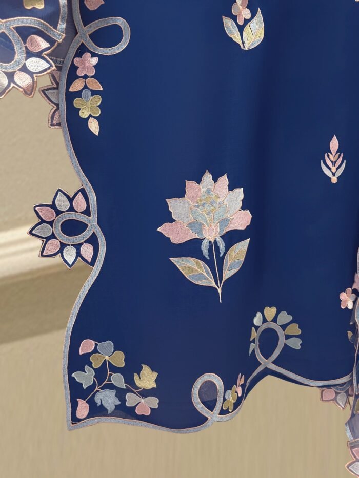 Aghanoor Inspired Luxury Cutwork 3 piece - Image 4
