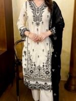 Elegant 3-Piece Embroidered Dress - Image 2