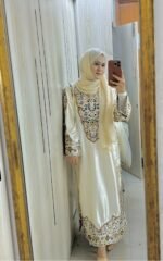 Festive Elegance – Premium Satin Silk 3-Piece Full Stitched - Image 8